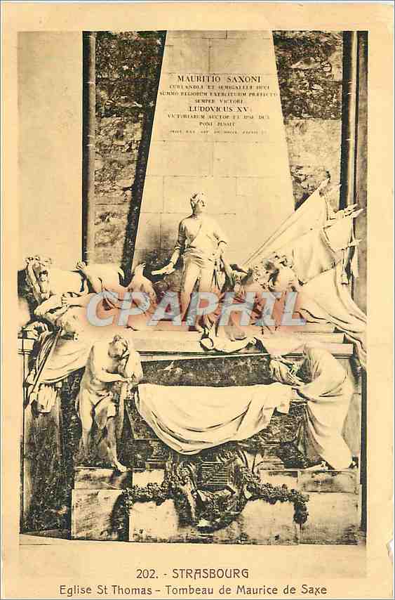 CPA STRABOURG Eglise St thomas-tombeau de Maurice de Saxe