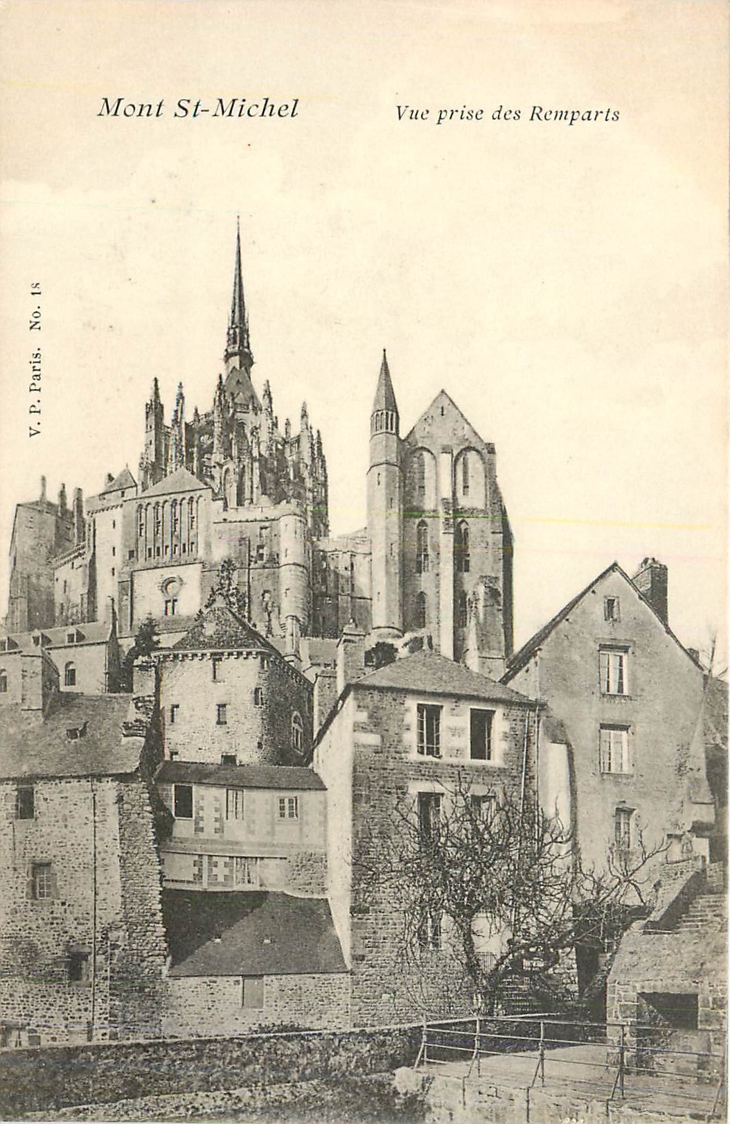 CPA Mont St Michel.Vue prise des Remparts