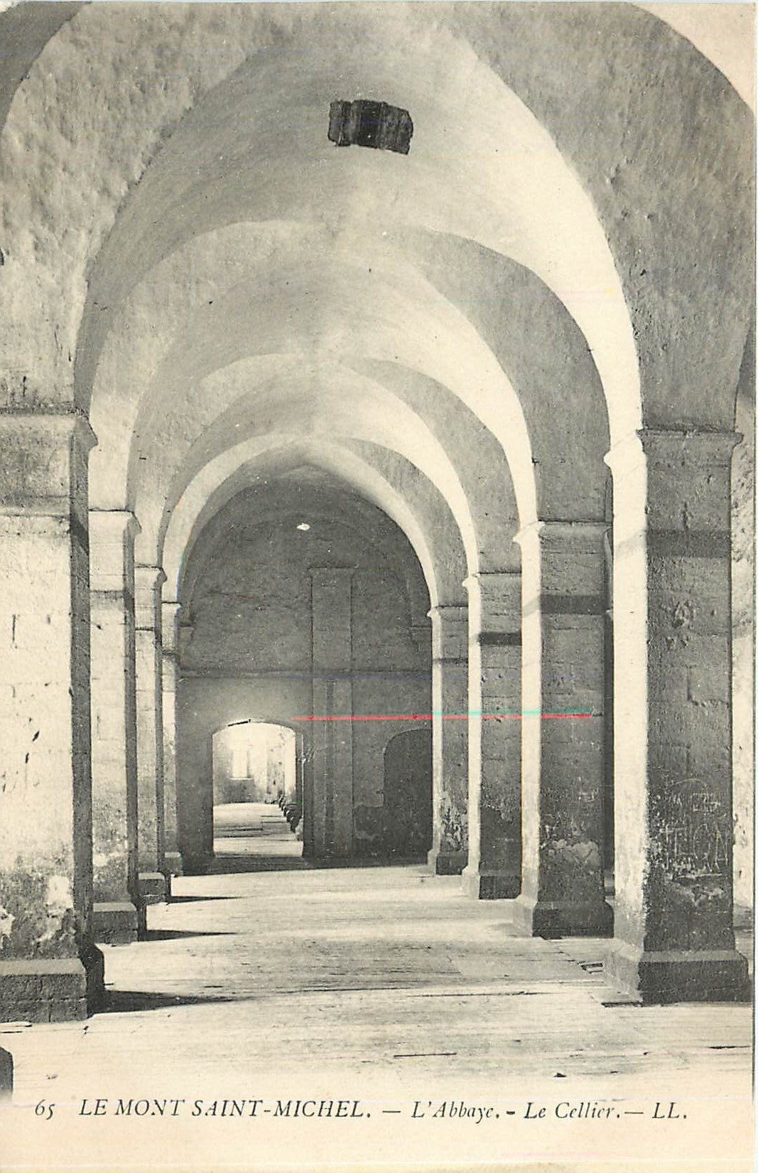 CPA LE MONT ST MICHEL-L'Abbaye-le Cellier-LL