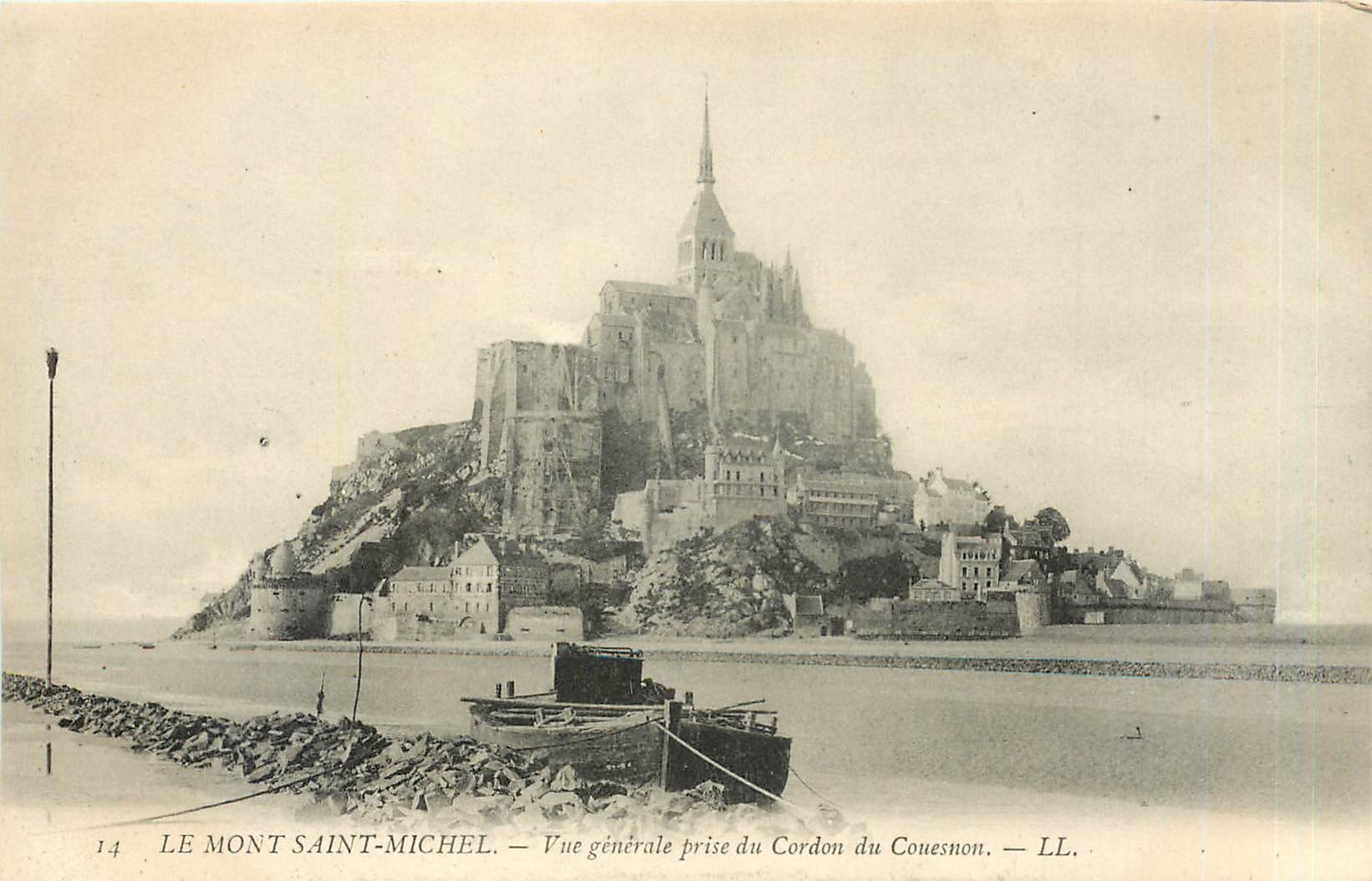 CPA MONT ST MICHELVue générale prise du Cordon du Couesnon