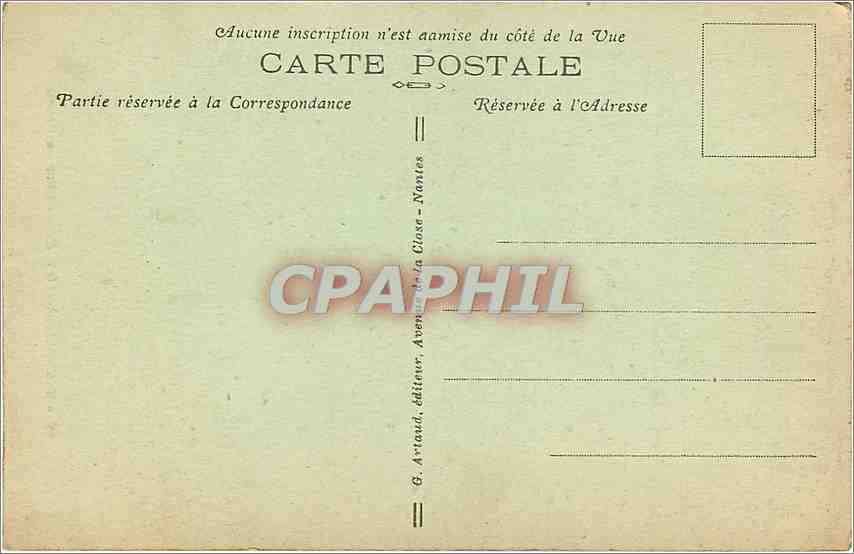 Bagnolles-de-l'Orne — Le Roc-au-Chien — G. Artaud, éditeur — Rückseite