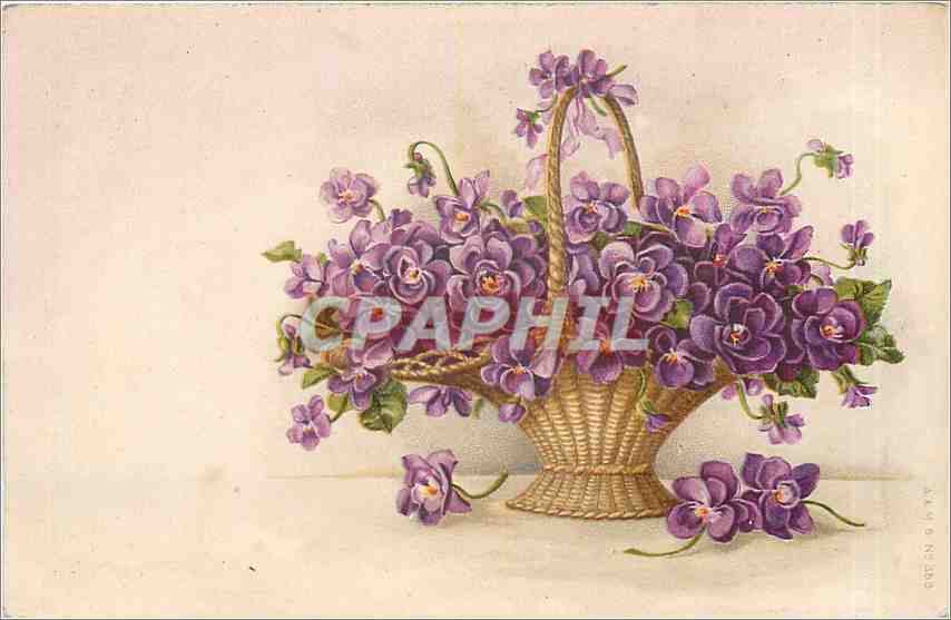 CPA Voeux  Fleurs