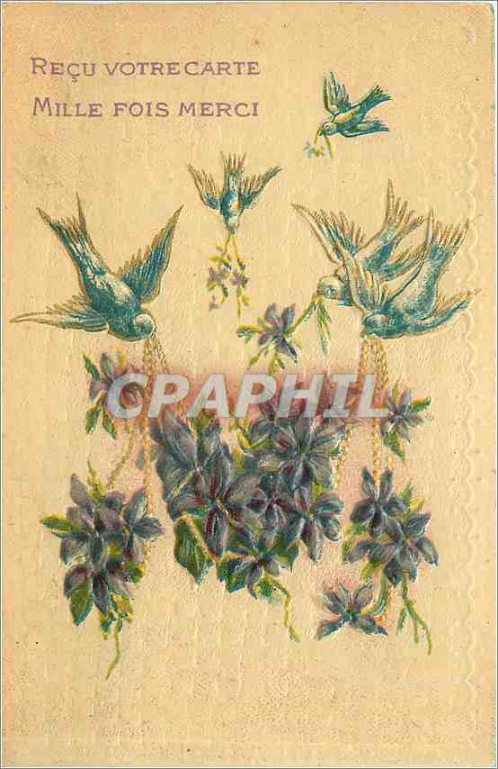 CPA Voeux  Fleurs