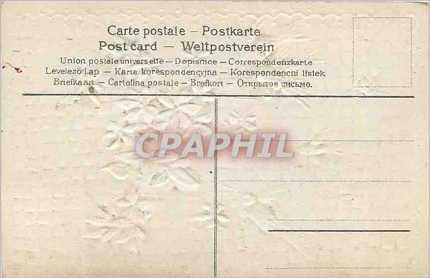 CPA Voeux  Fleurs — Rückseite
