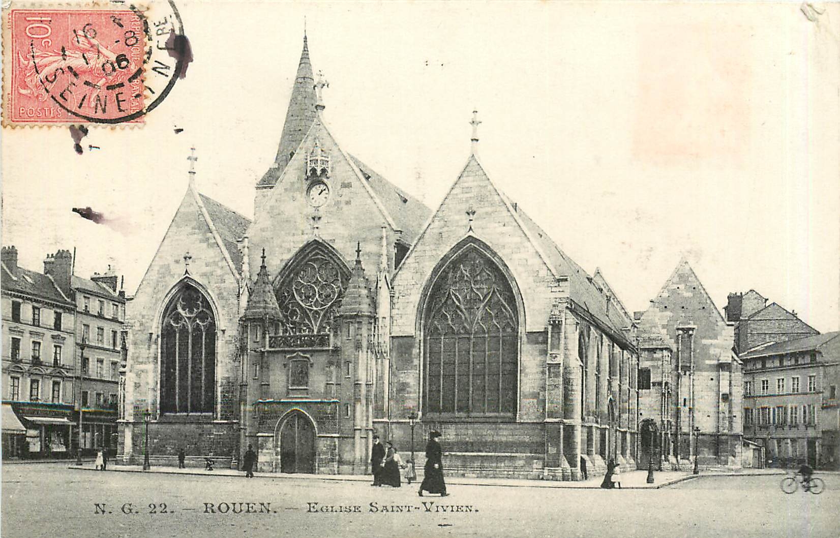 CPA ROUEN-EGLISE SAINT VIVIEN