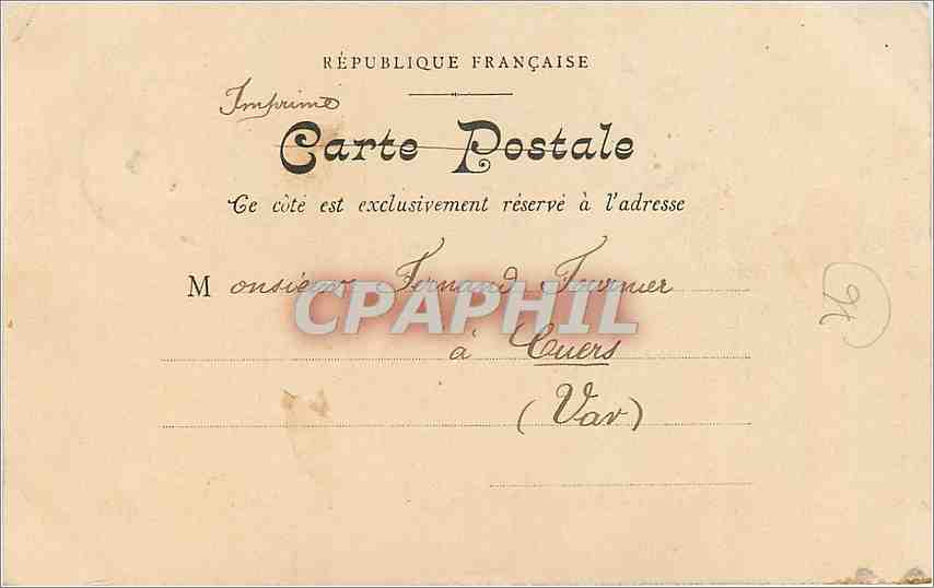 CPA La Grosse-Horloge-Nouvelles Galerie N 1 — Rückseite