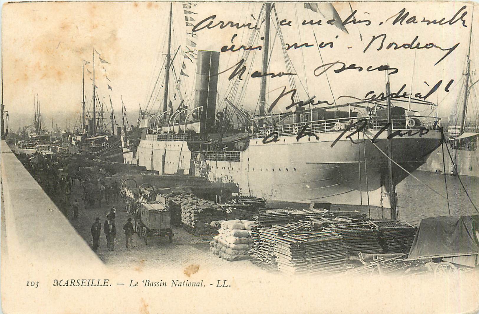 CPA MARSEILLE.Le Bassin national-LL Bateau