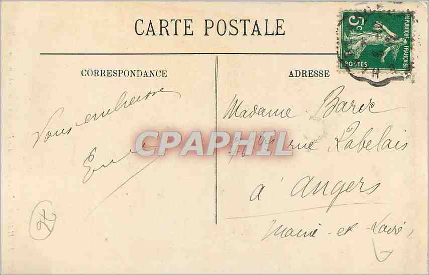 CPA LE HAVRE-L'Eglise Notre Dame un dimanche matin-LL — Rückseite