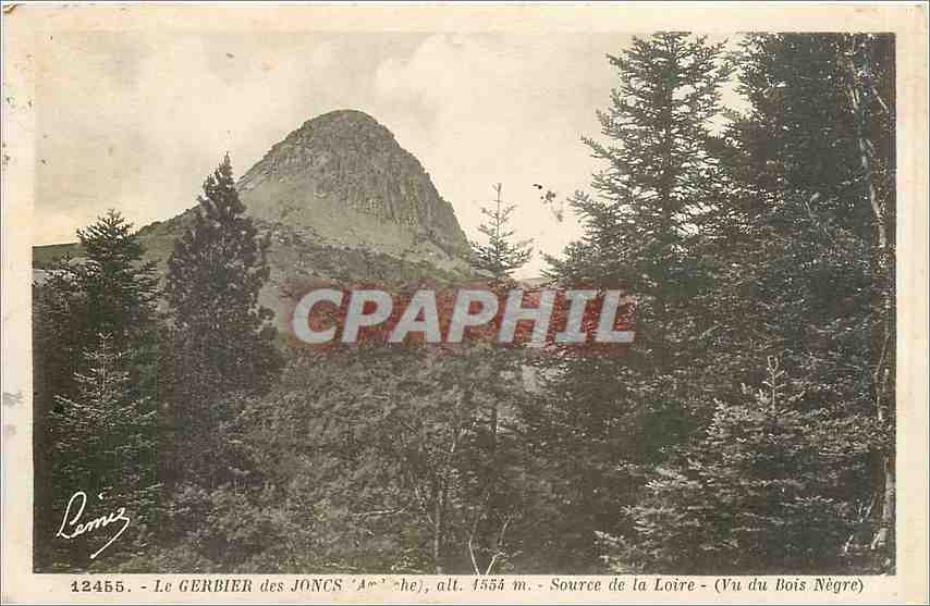 CPA LE GERBIER des JONGS-Source de la Lore (vu du Bois Negre)