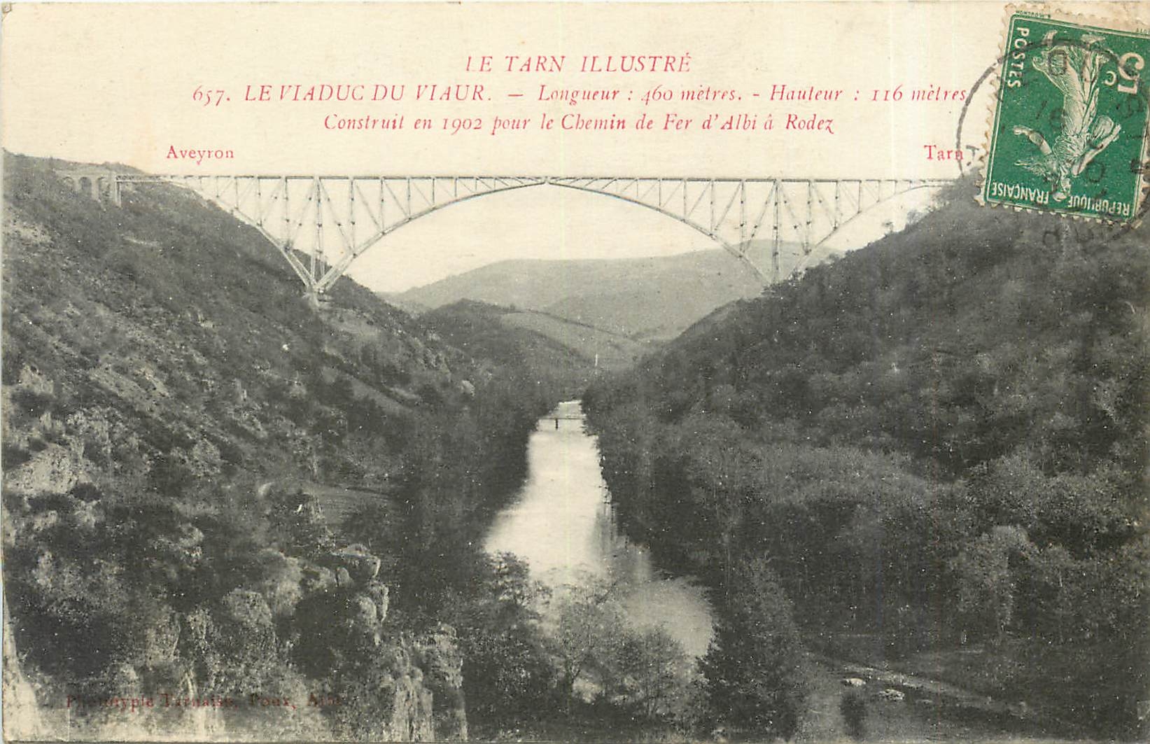 CPA LE TARN ILLUSTRE LE VIADUC DU VIAUR