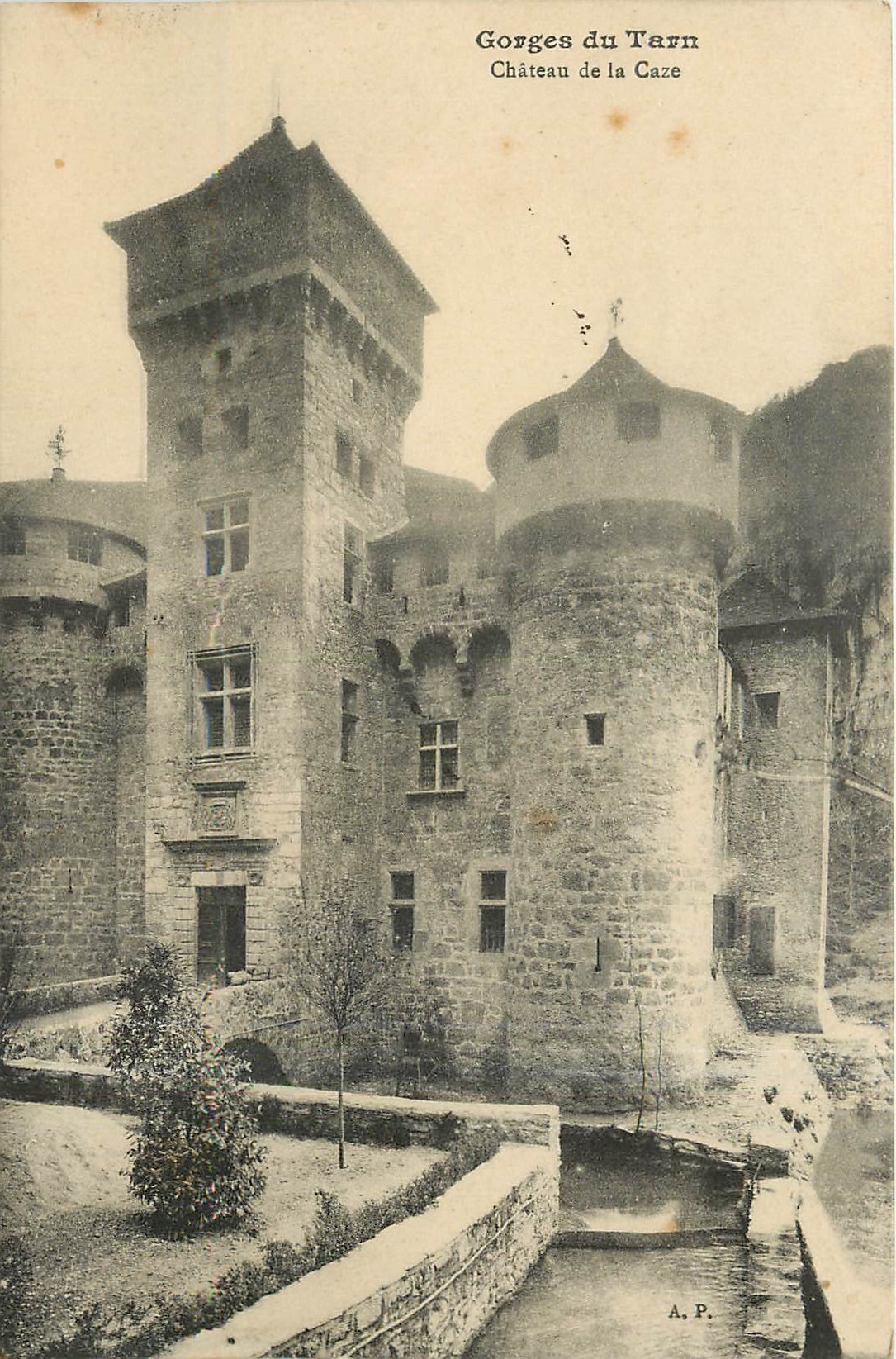 CPA GORGES DU TARN - CHATEAU DE LA CAZE