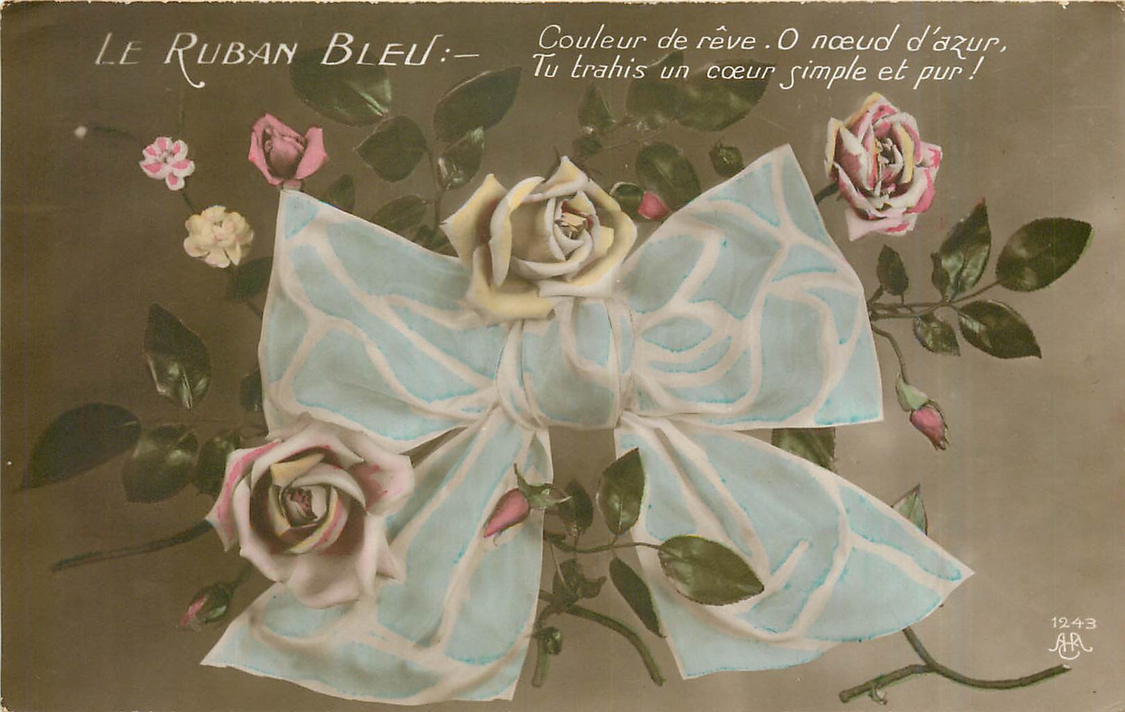 CPA Voeux  Fleurs
