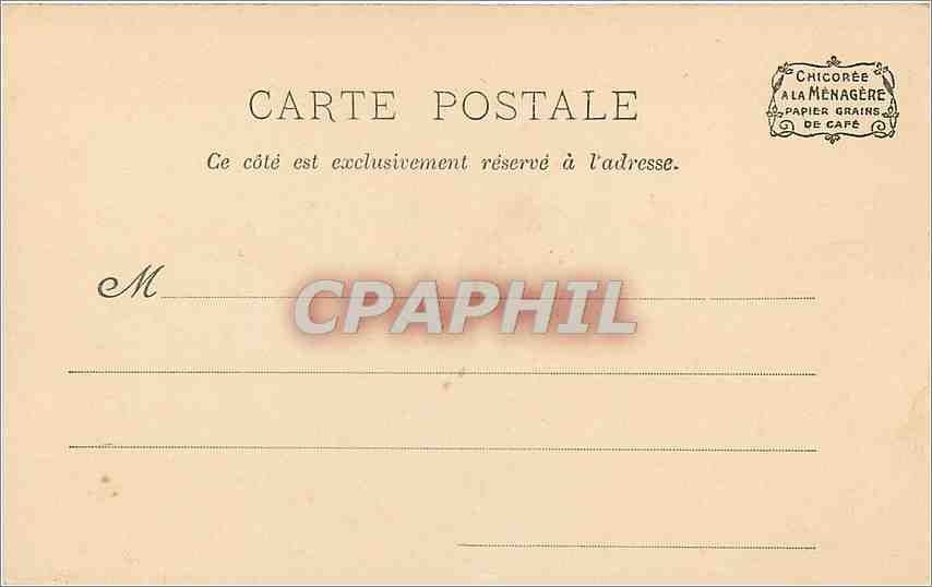 CPA Paris- Au Jardin des Plantes-Les Serres — Verso