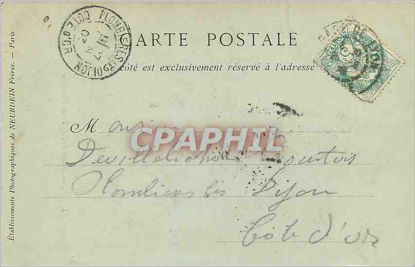 CPA LYON-Abside de l'Eglise de Fourviere — Verso