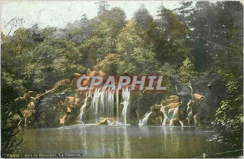CPA PARIS-Bois de Boulogne. La cascade