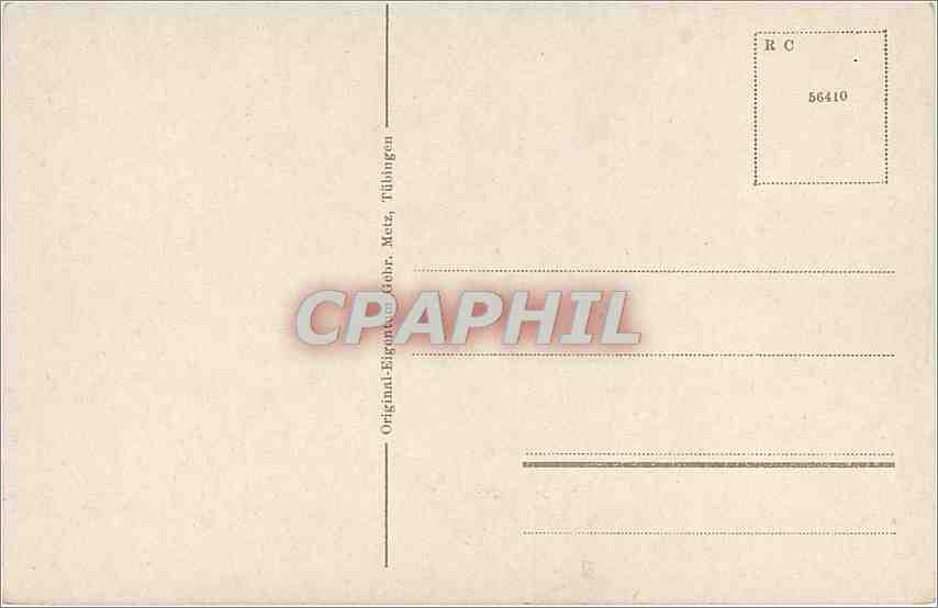 CPA CARTES GEOGRAPHIQUES Konstanz — Rückseite