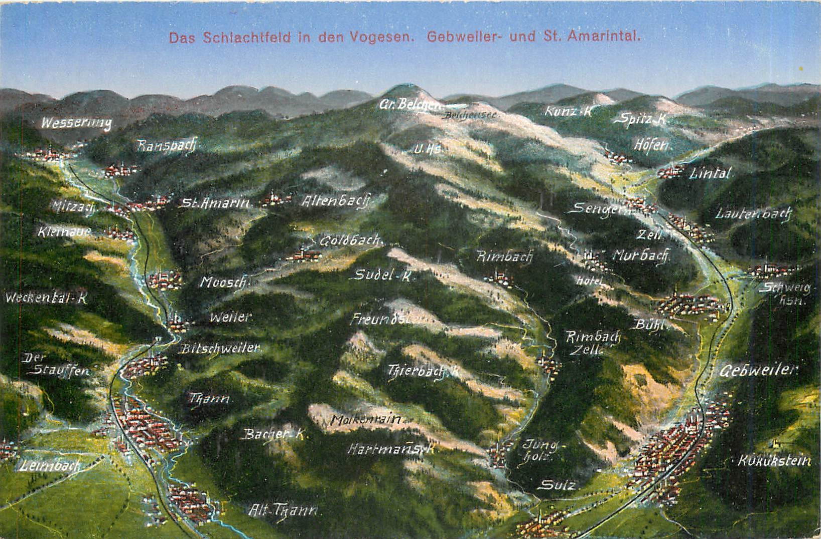 CPA CARTES GEOGRAPHIQUES Leimbach