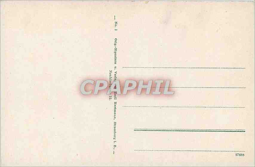 CPA CARTES GEOGRAPHIQUES Leimbach — Rückseite
