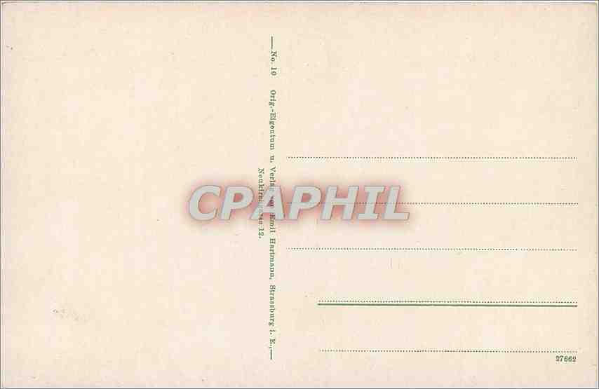 CPA CARTES GEOGRAPHIQUES colmar — Rückseite
