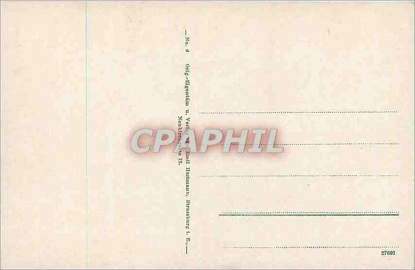 CPA CARTES GEOGRAPHIQUES Saales — Rückseite