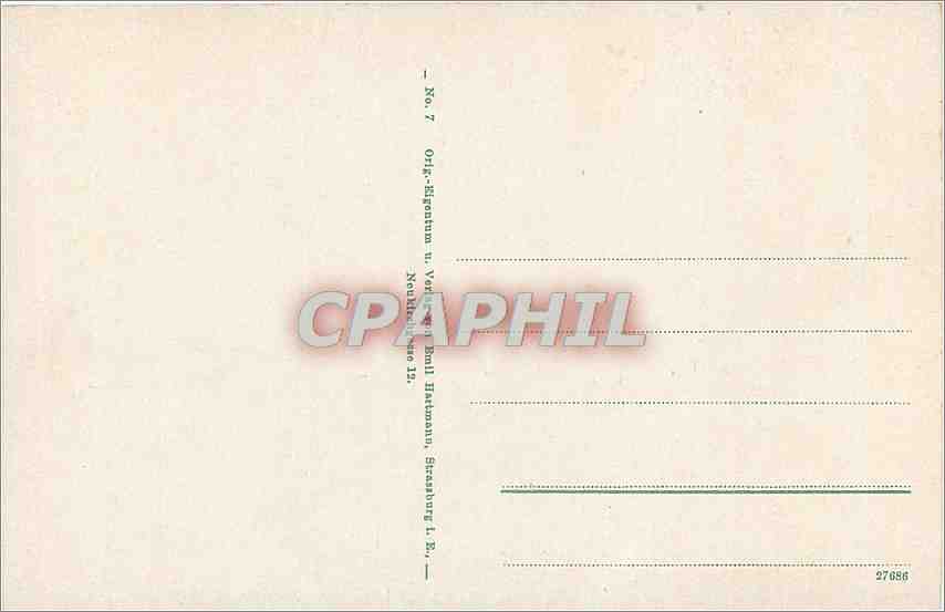CPA CARTE GEOGRAPHIQUE Markirch — Rückseite