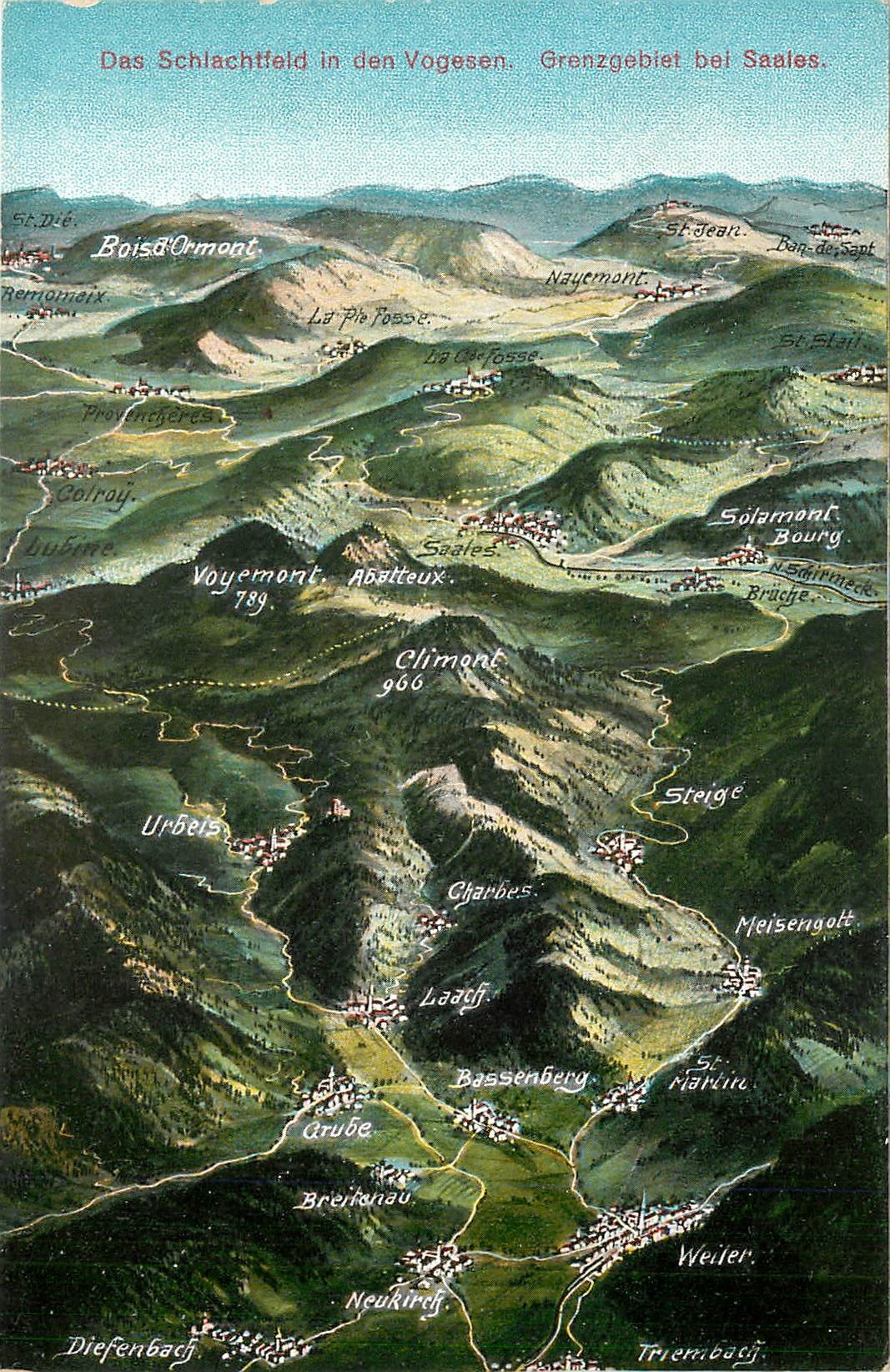 CPA CARTE GEOGRAPHIQUE Urbels