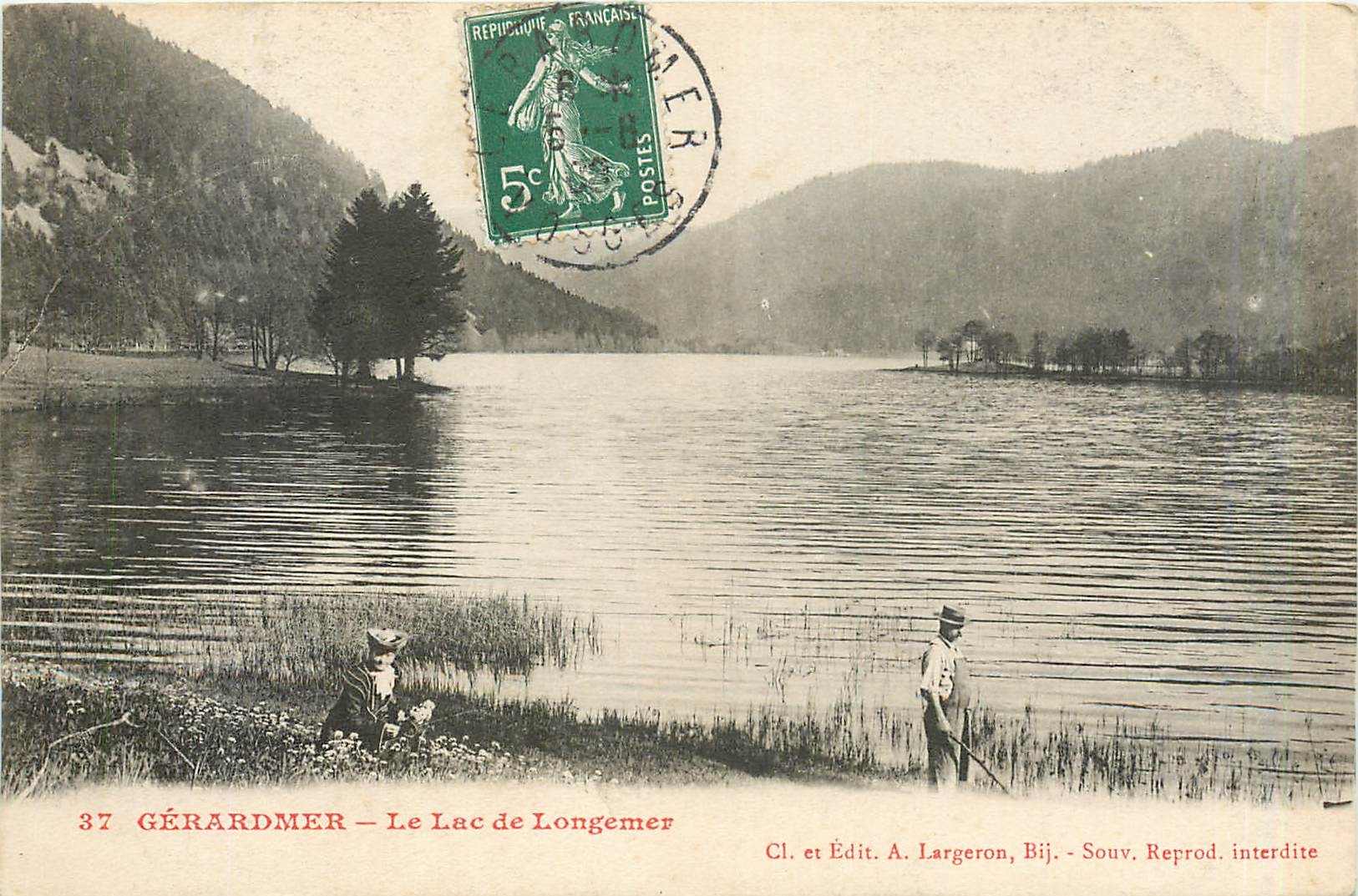CPA GERARDMER-le lac de Longemer