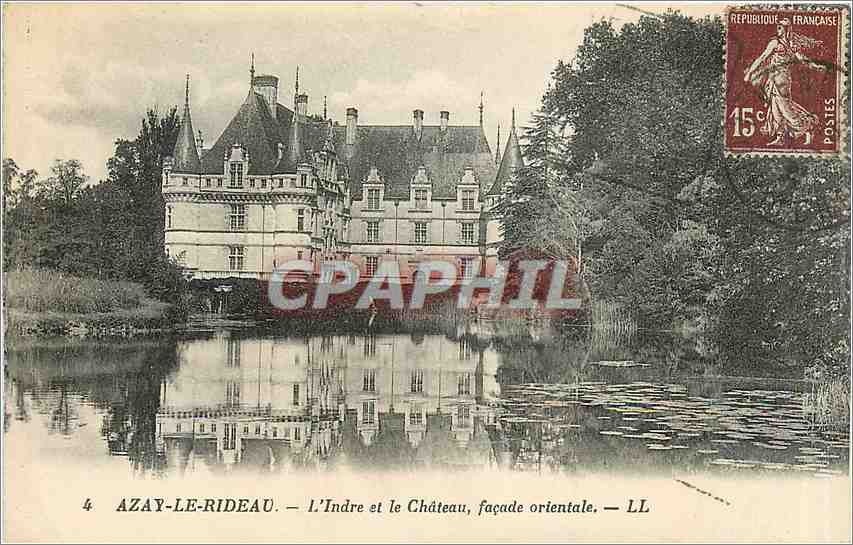 CPA AZAY-LE-RIDEAU-L'Indre et le le Chateau  facde orientale-LL