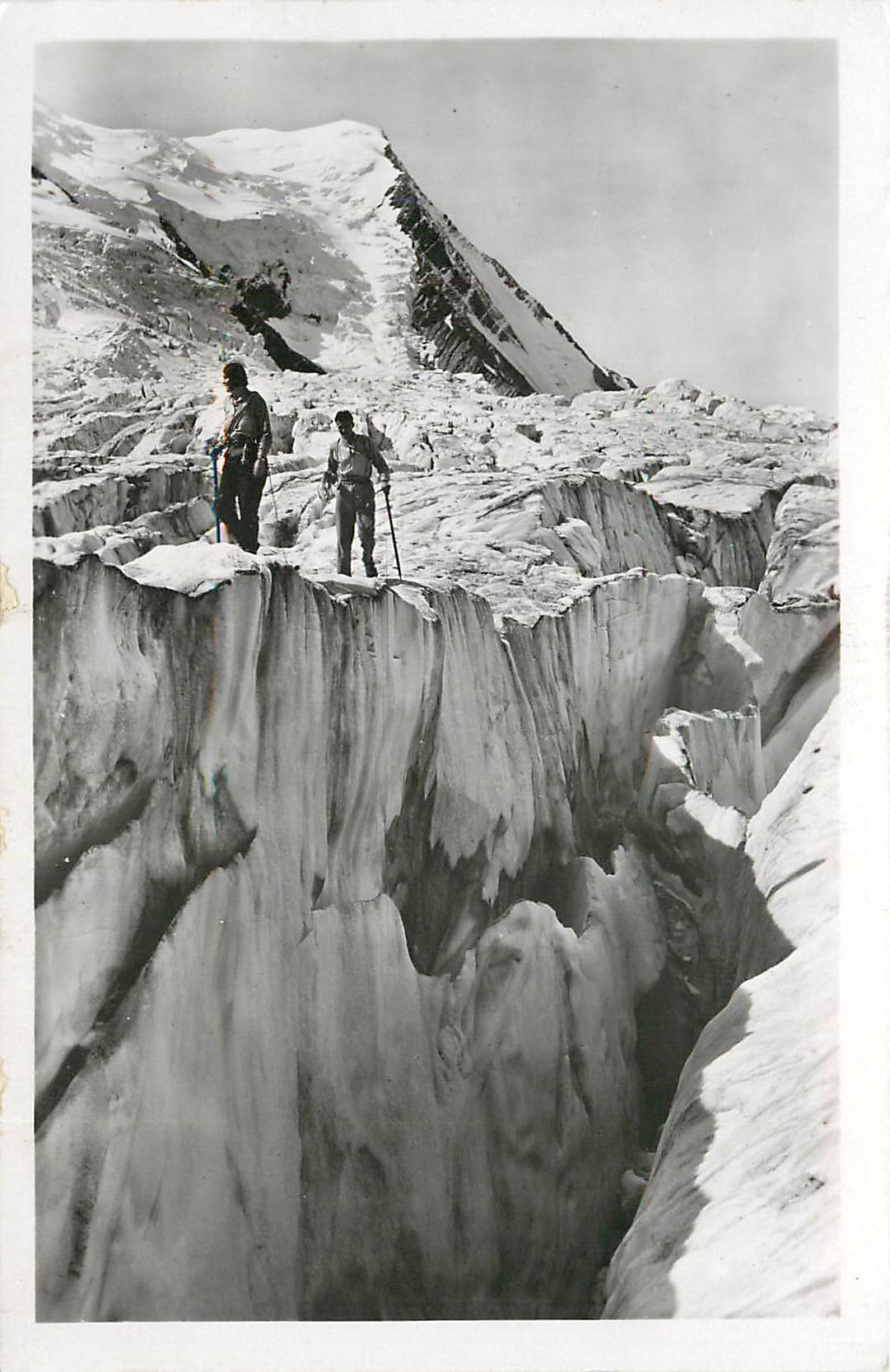 Chamonix — Crevasses sur les Glaciers du Mont-Blanc — Albert Ferrieren, Allevard-les-Bains
