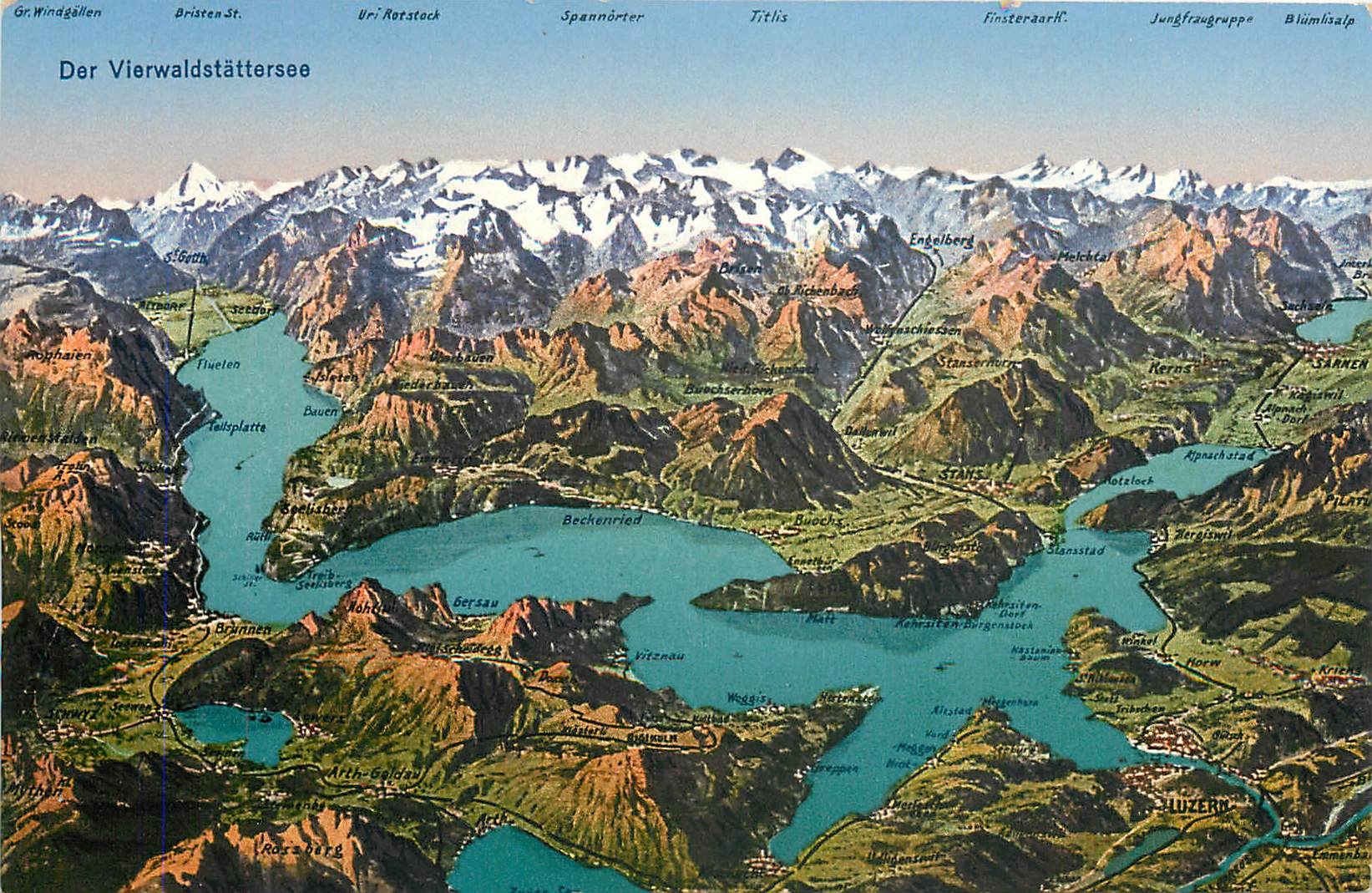CPA Der Vierwaldstattersee