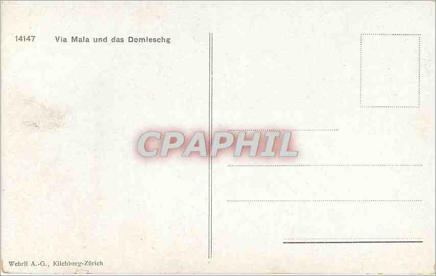CPA Via Mala  — Rückseite