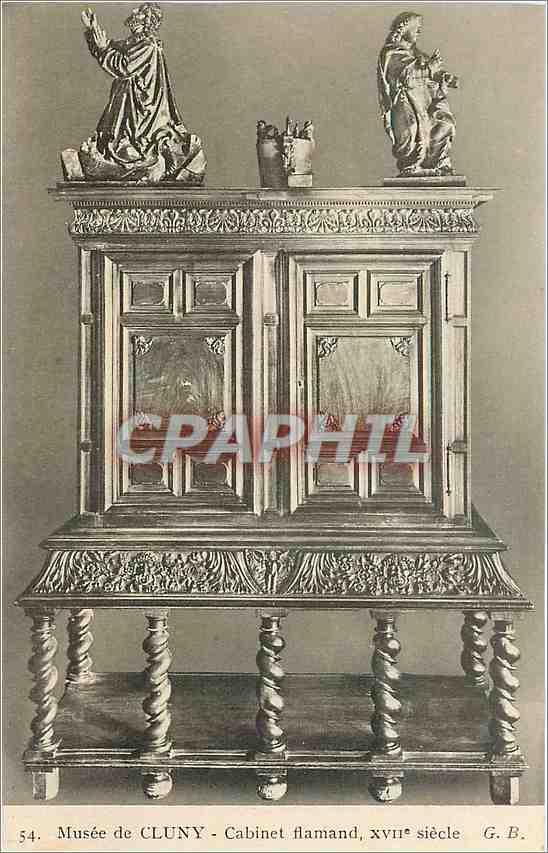 Musée de CLUNY - Cabinet flamand, XVIIe siècle — G.B. n°54