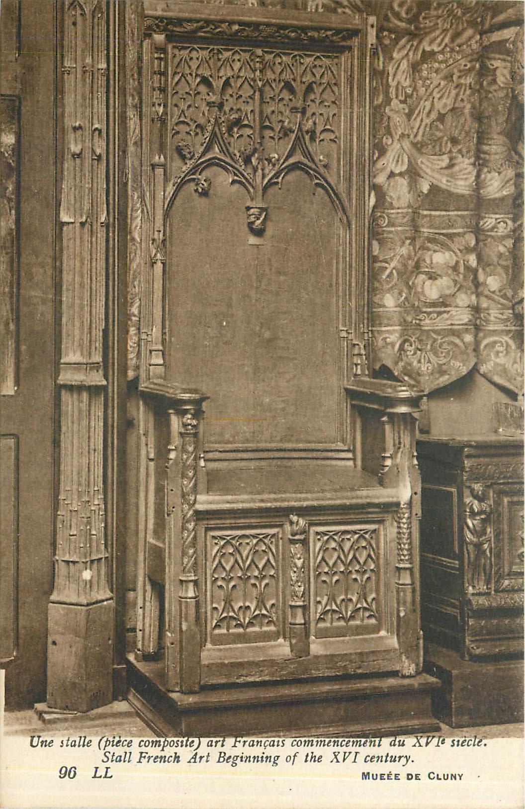 Stalle française — début XVIe siècle — Musée de Cluny