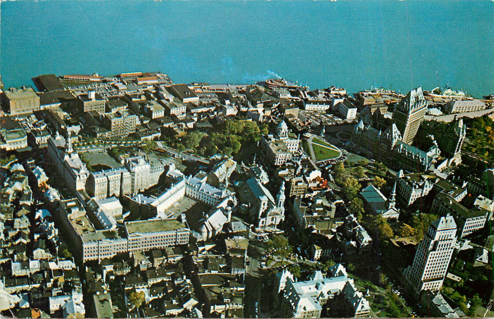 CPM Vue aerienne de la ville de Quebec  Canada