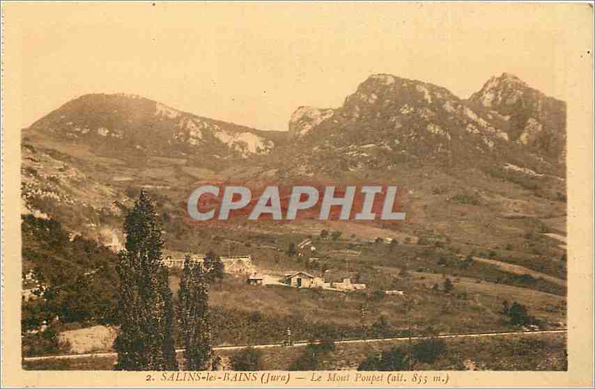 CPA SALINS-LES BAINS (JURA).Le mont Poupet