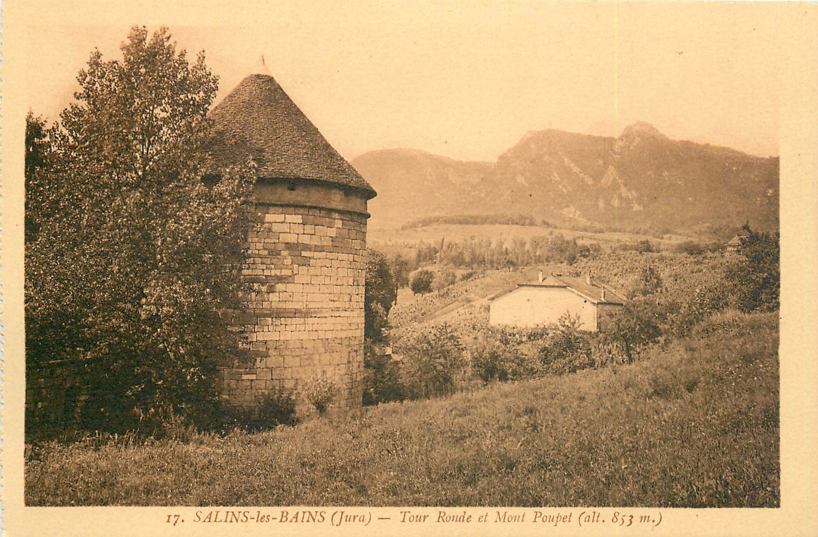 CPA SALINS-LES BAINS (JURA).tour Ronde et Mont Poupet