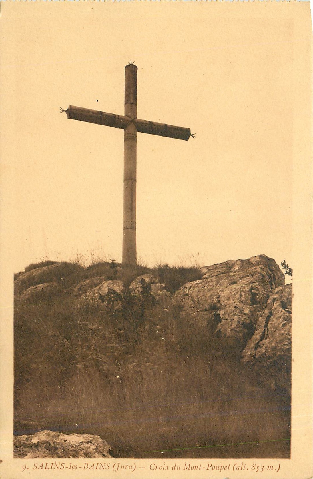 CPA SALINS-LES BAINS (JURA)  Croix du Mont-Poupet
