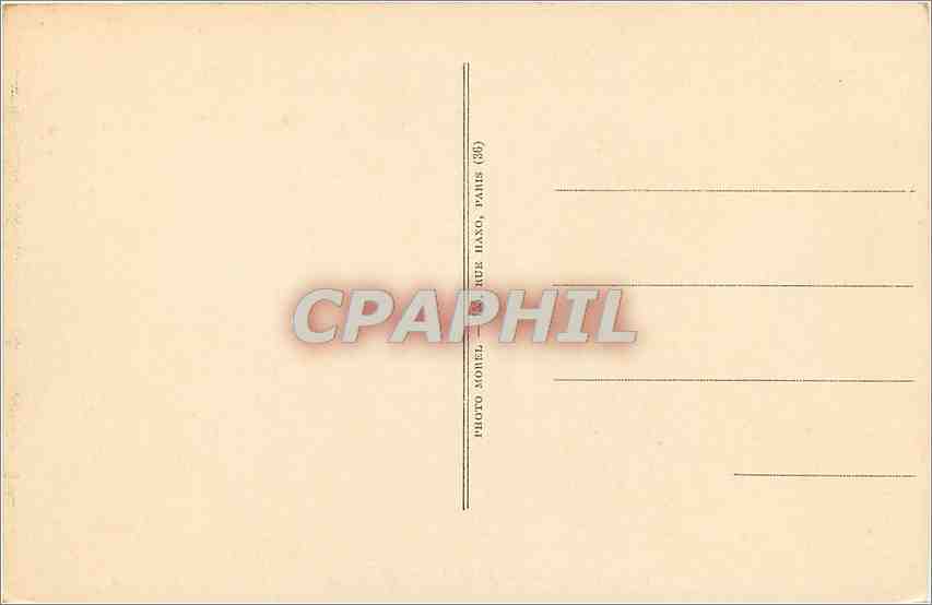 CPA Foret de Chantilly La bat d'eau Cerf Biche Chasse — Verso