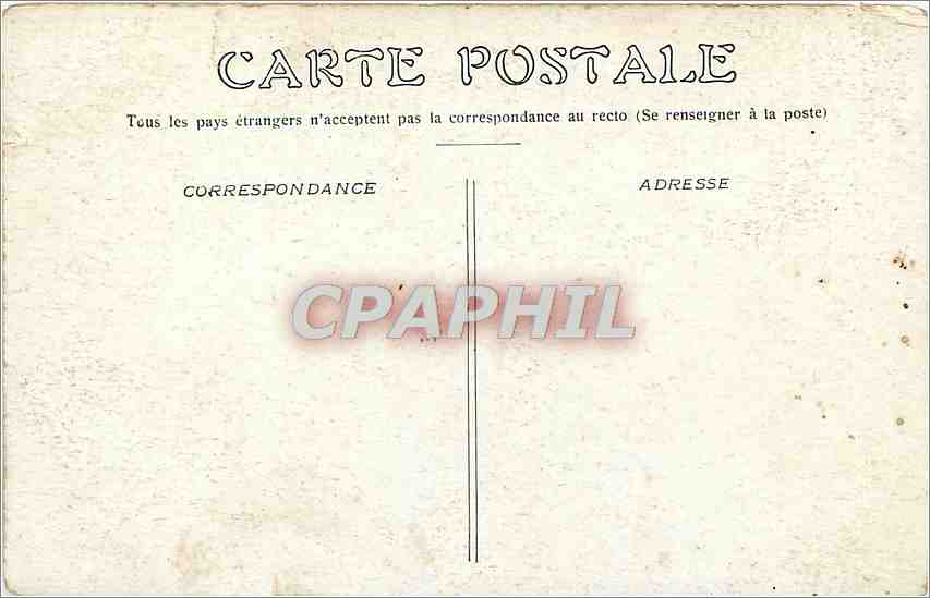 CPA Paris Place de la Bastille — Rückseite