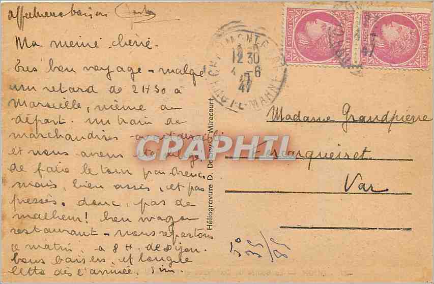 CPA DIJON-La Bourse du Commerce et l'Eglise St Michel — Verso