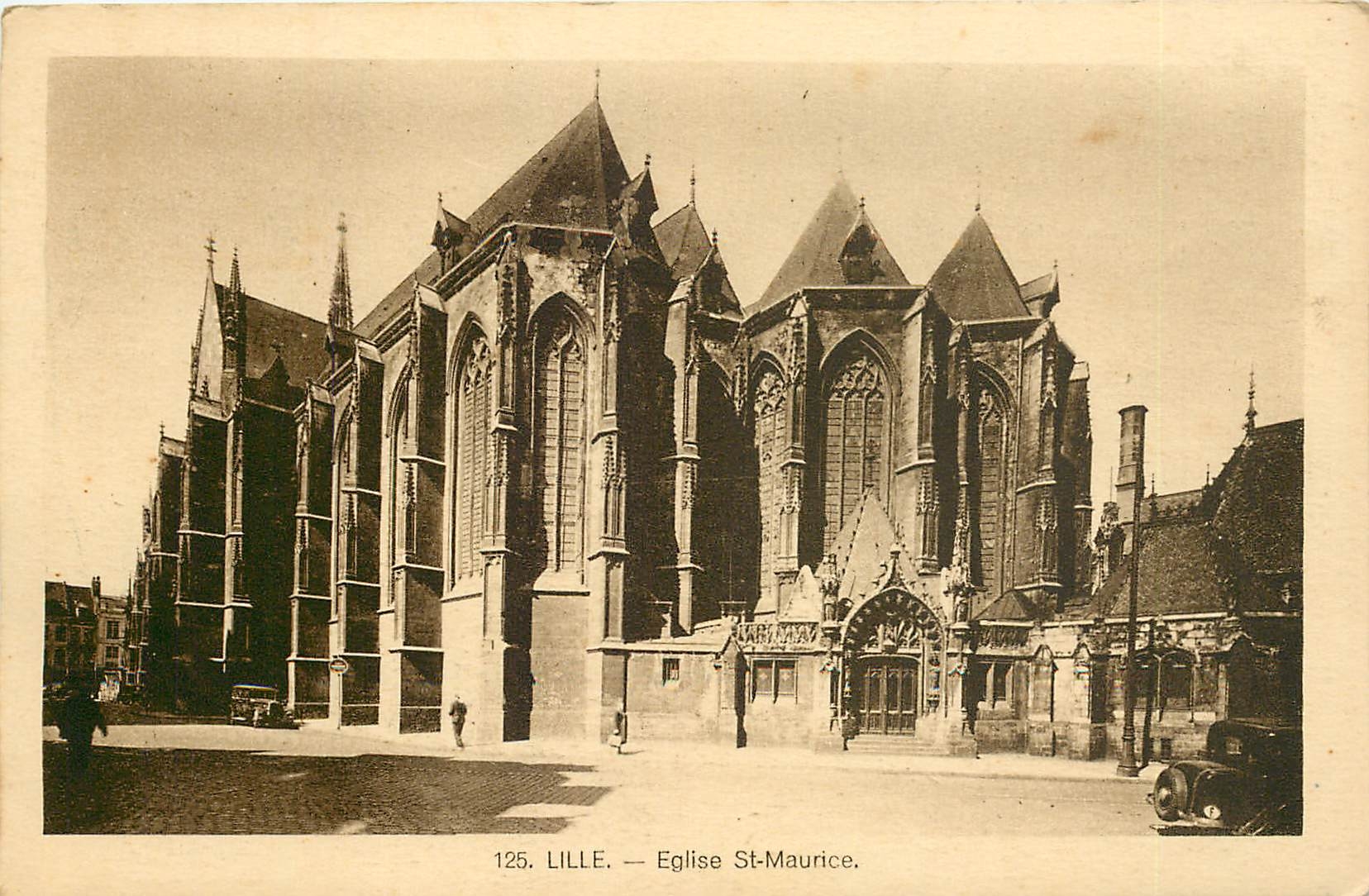 CPA LILLE-Eglise St Maurice