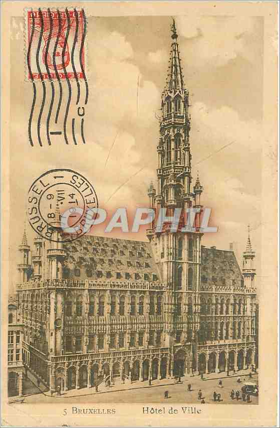 CPA BRUXELLES-HOTEL DE VILLE