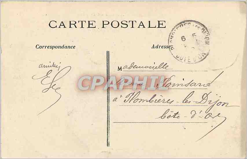 CPA PARIS-L'AVENUE DE L'OPERA — Rückseite