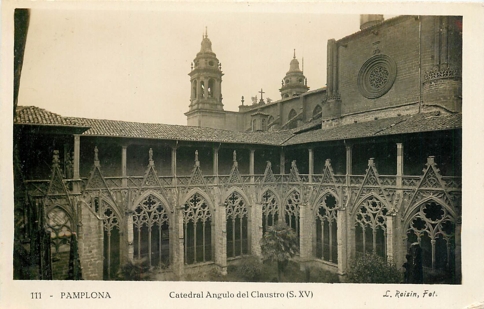 CPA PAMPLONA-Cathedral Angulo del Claustro(S.XV)
