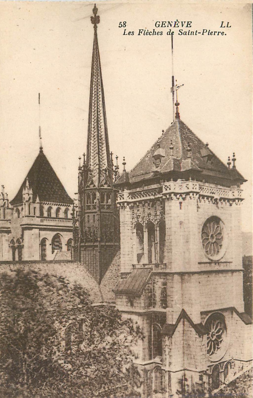 CPA GENEVE-Les Fleches de Saint Pierre