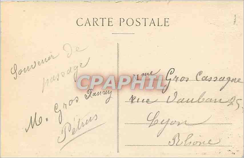 CPA LE DAUPHINE-Sassenage-interieur des Cuves — Rückseite