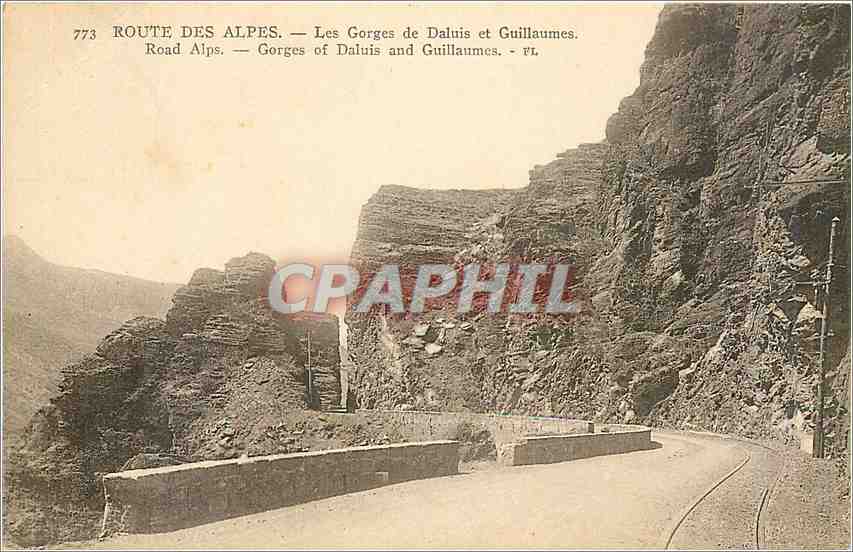Route des Alpes — Les Gorges de Daluis et Guillaume — Éditeur FL, n° 773