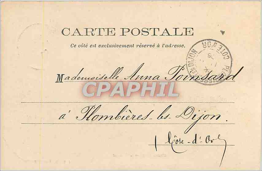 CPA CHASTELLUS-Le Viaduc — Rückseite