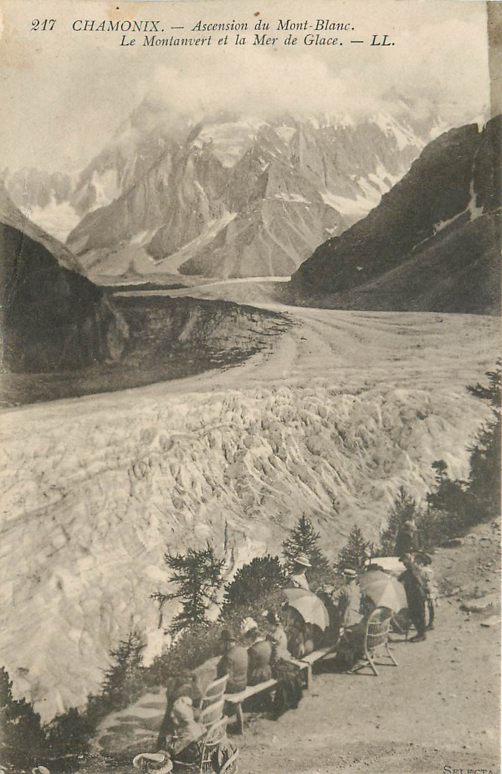 Chamonix — Ascension du Mont-Blanc et la Mer de Glace — LL. — Sélecta, n° 247