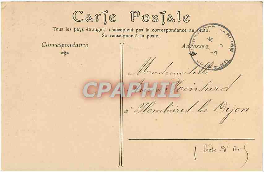 CPA ARCY SUR CURE-Les grottes  le Pilier double — Rückseite